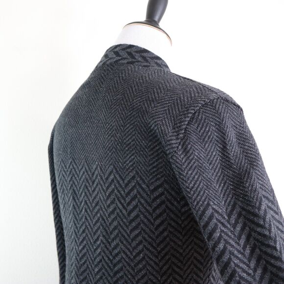 Soft Surroundings Size M West Saxon Sweater Coat Black Gray - Picture 6 of 10
